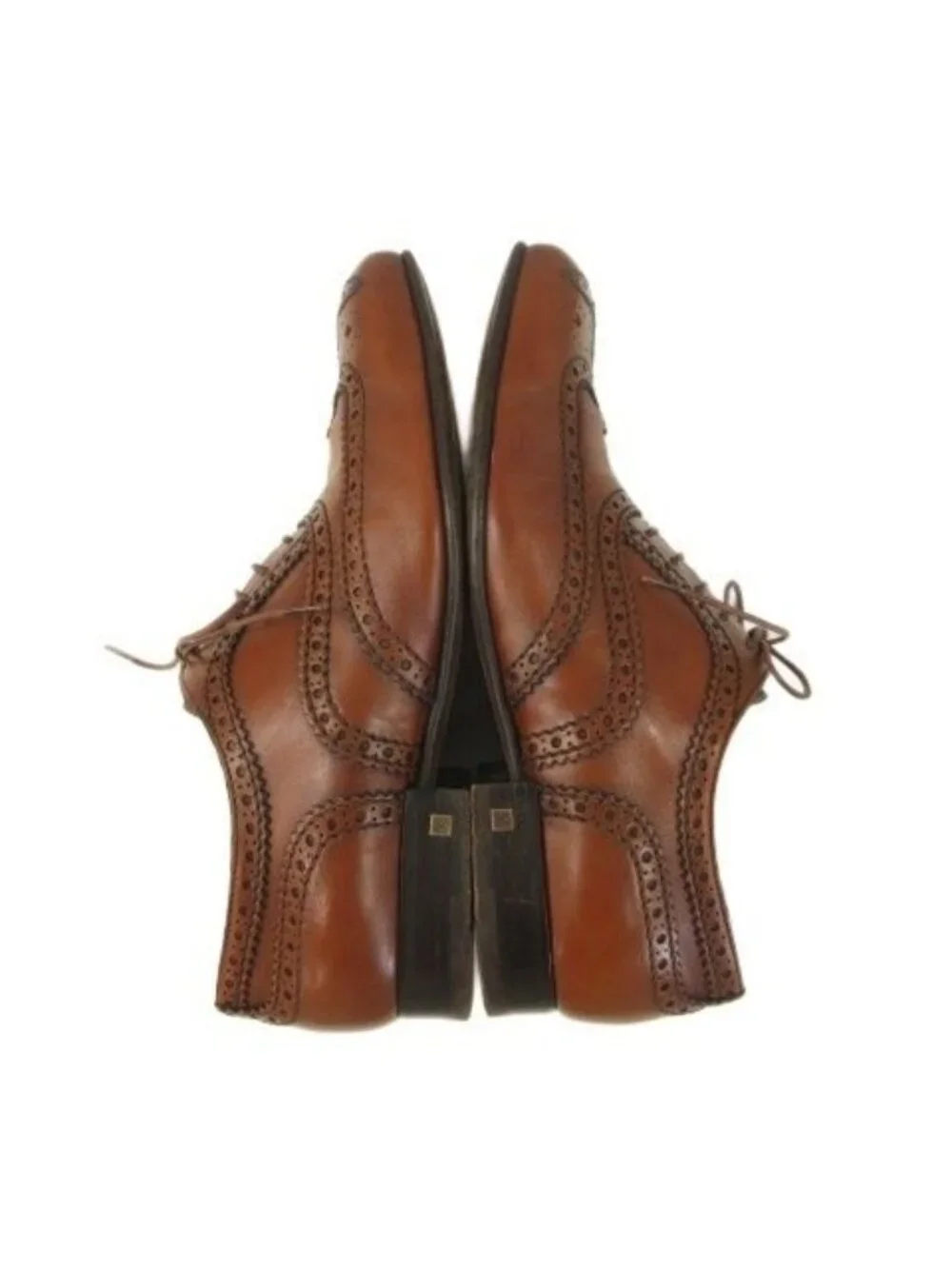 Louis Vuitton Wingtip Dress Shoes Leather Business Brown 7